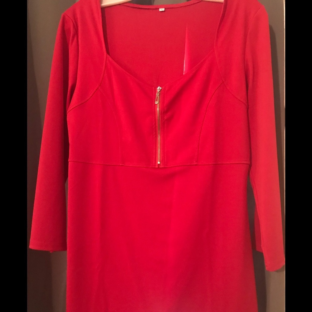 Women’s zip front blouse
